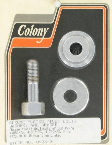 PIVOT BOLT, WASHER & SPACER